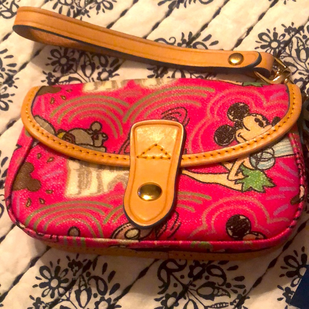 Dooney and Bourke Flap wristlet Disney Collection